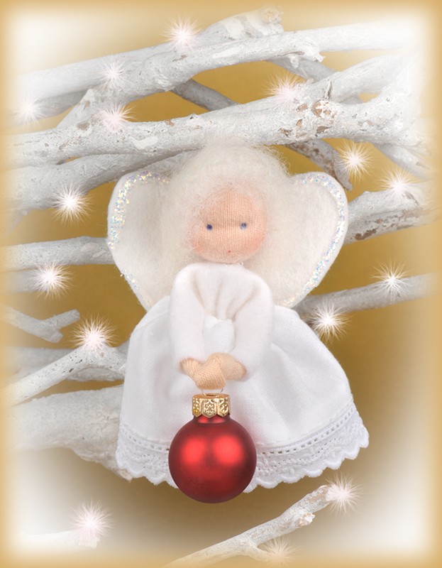 Engeltje met kerstbal pakket - Klik op de afbeelding om het venster te sluiten