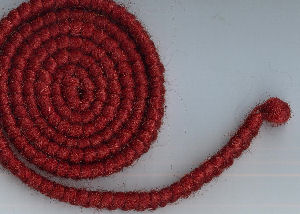 Wolcrêpe roodbruin. Per 5 cm!!! (70171) - Klik op de afbeelding om het venster te sluiten