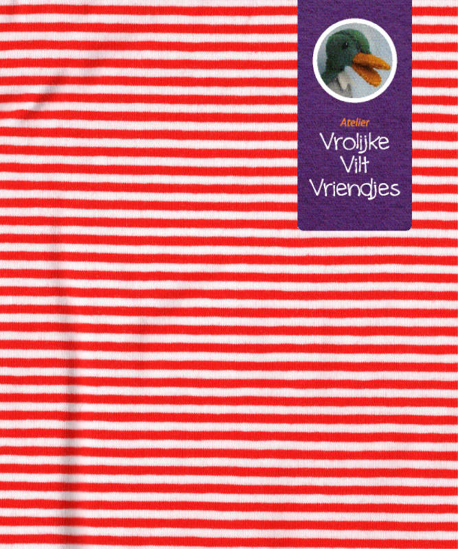 Gestreepte tricot stof 20 x 30 ( vrolijke viltvriendjes) - Klik op de afbeelding om het venster te sluiten