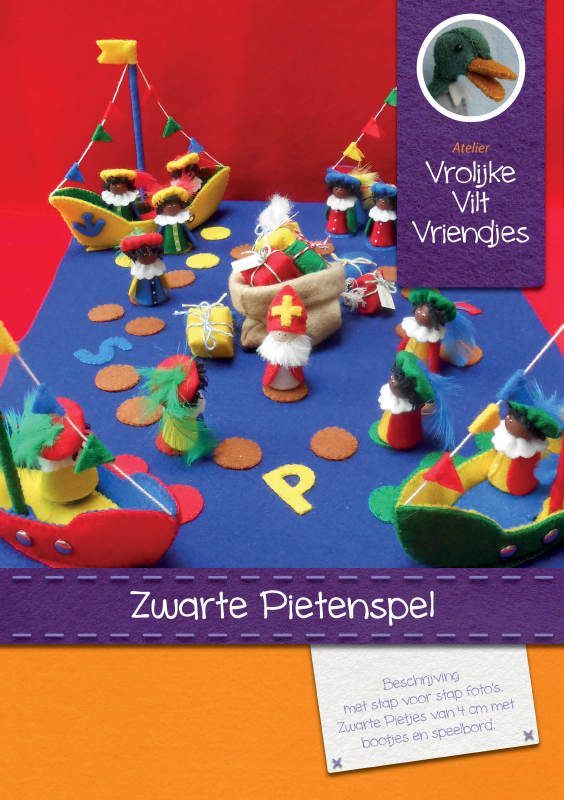 Zwarte Pietenspel patroonblad